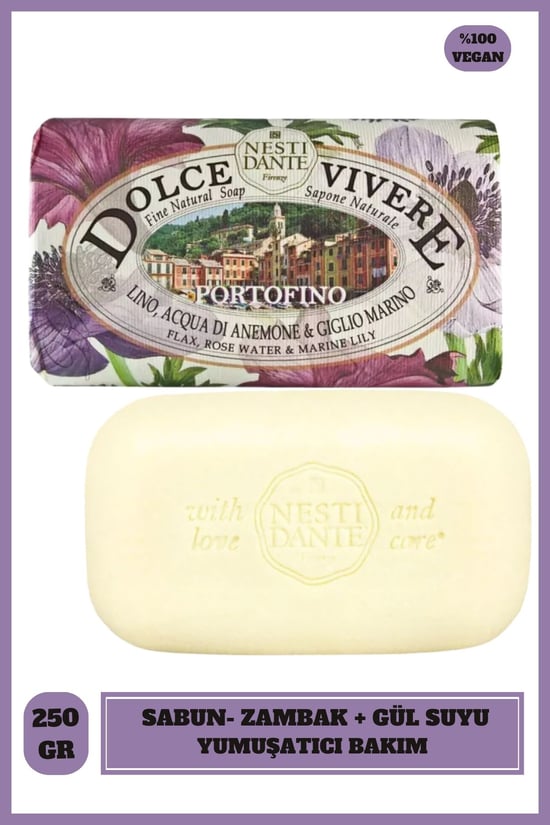 Nesti Dante Sabun Dolce Vivere Portofino Vegan Bakım 250 G Katı Sabun