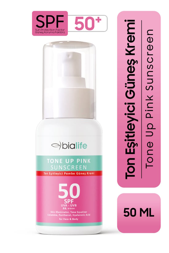 Bialife Ton Eşitleyici Spf-50 Pembe Güneş Kremi 50 Ml