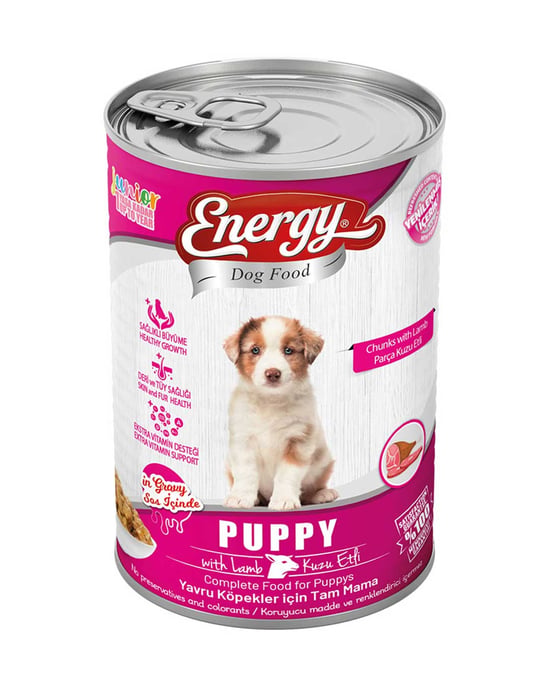 Energy Yaş Köpek Maması 400 Gr Kuzu Etli Yavru