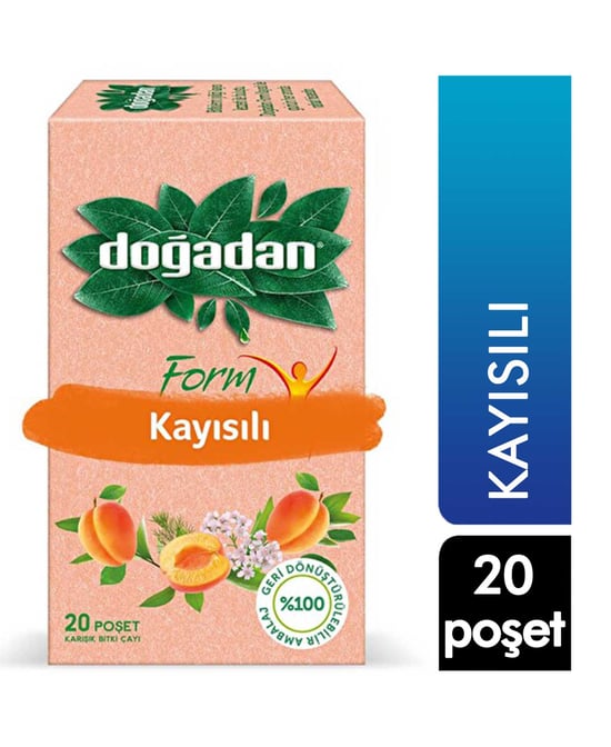 Doğadan Form 20'li Kayısılı Bitki Çayı