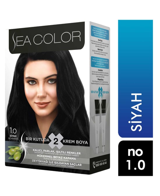Sea Color Saç Boyası 1.0 Siyah