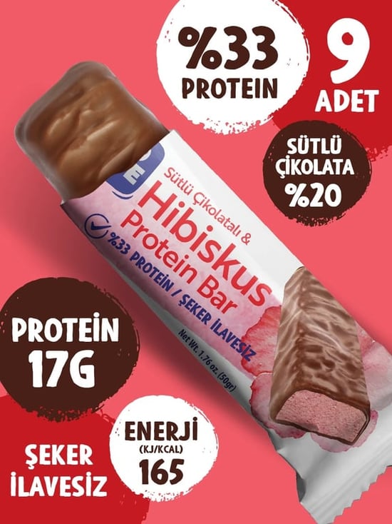 Trio Move %33 Protein Bar Hibiskus ve Sütlü 50 Gr