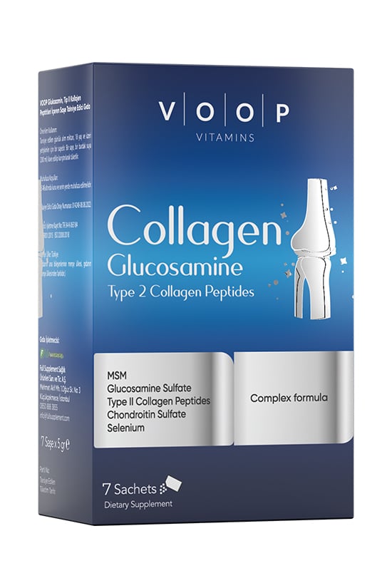 Voop Kompleks Formülü Tip 2 Collagen Glukozamin 7 Toz Saşe