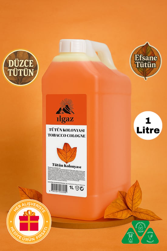 İlgaz Tütün Kolonyası 60 Derece Bidon Kolonya 1000 Ml