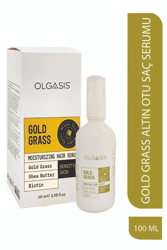 Olgasis Gold Grass Hair Serum Kepek & Karşıtı Saç Derisi Bakımı Biotin & Altın Otu & Shea Butter 100 Ml