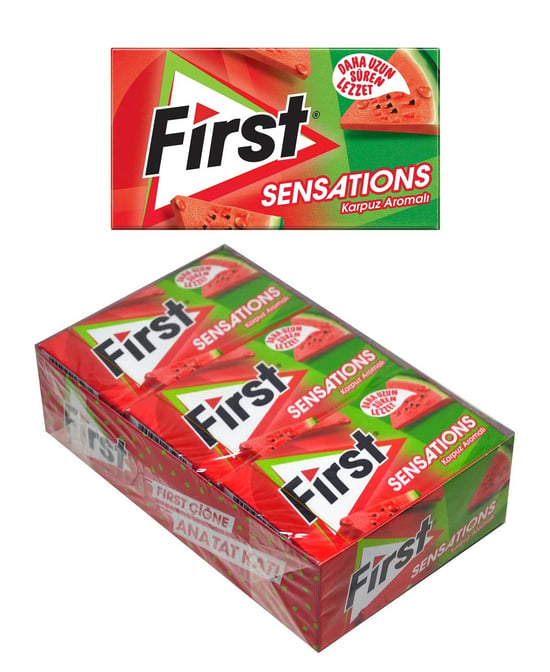 First Sensations Karpuz Aromalı Sakız 27 Gr 12'li Paket