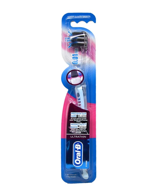 Oral-b Diş Fırçası Ultrathin Precision Gum Care Hassas Diş Eti Bakımı Ekstra Yumuşak Siyah