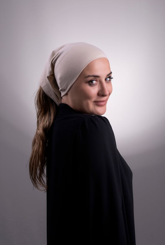 Hürrem Bone Bej Pratik Hazır Geçmeli İç Bone Viskon Kumaş Dikişsiz Boru Bone 3006_12