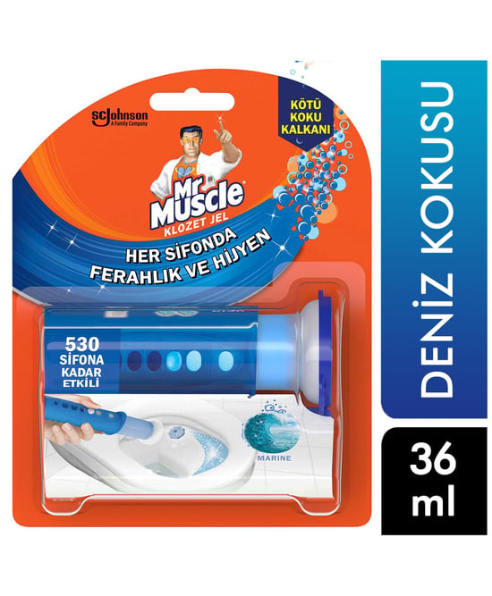 Mr.muscle Klozet Jel Yapışkanlı 36 Ml Deniz Kokusu