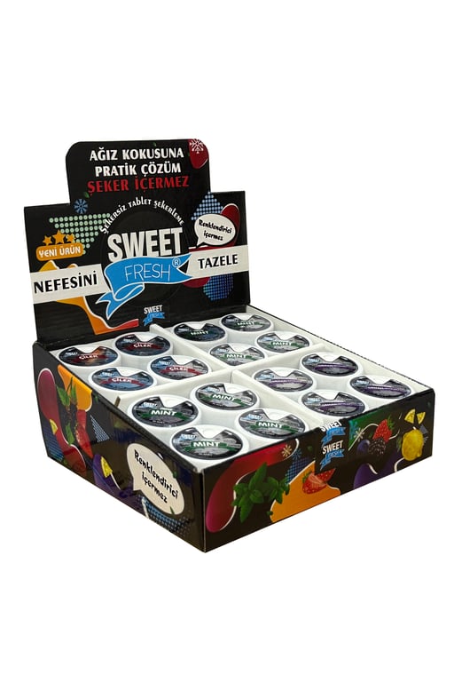 Sweet Fresh Nane Aromalı Şekersiz Şeker 10 Gr