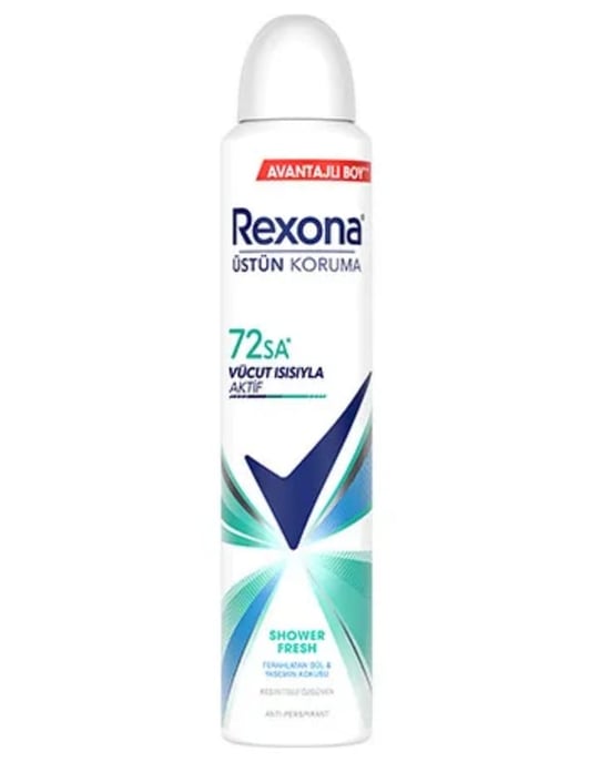 Rexona Woman Sprey Deodorant Shower Fresh 72 Saat Kesintisiz Üstün Koruma 200 Ml