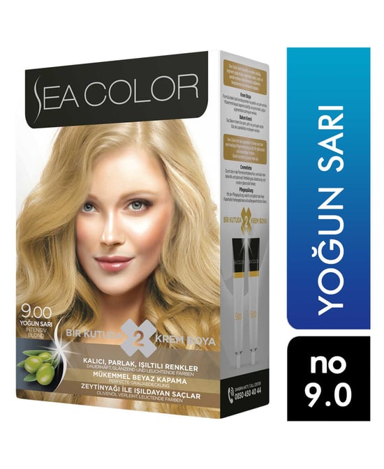 Sea Color Saç Boyası 9.00 Yoğun Sarı
