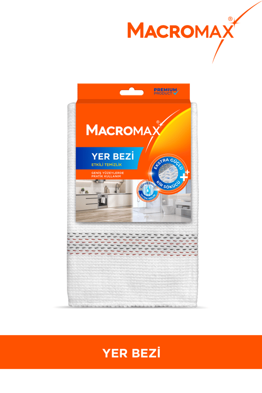 Macromax Yer Bezi Ekstra Güçlü Kir Sökücü Geniş Yüzeyler için Yüksek Emici Paspas Bezi
