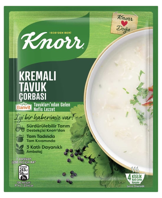Knorr Kremalı Tavuk Çorba 65 gr 12'li Paket