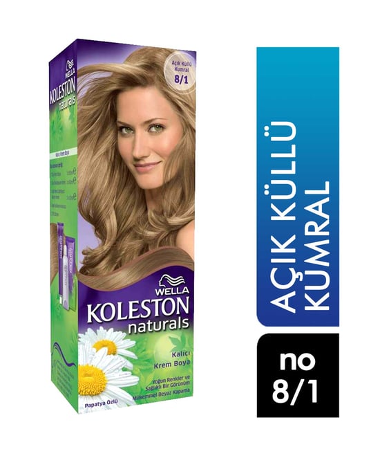 Koleston Saç Naturals Boyası No 8/1 Açık Küllü Kumral