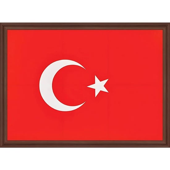 Türk Bayraği (mdf Çerçeve) - 20x30cm