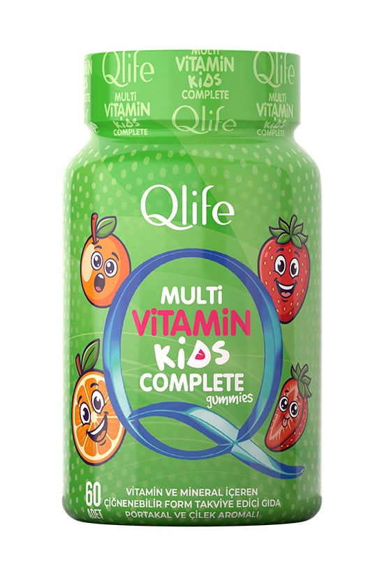 QLIFE Çocuklar İçin Multivitamin Çiğnenebilir 60 Adet