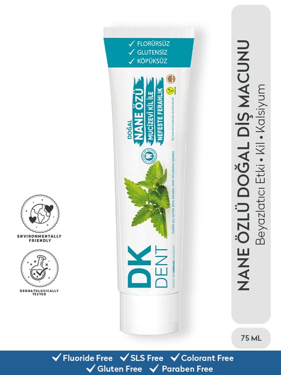 Dk Dent Diş Macunu 75 Ml Kil & Nane Ekstra Beyazlık Tam Koruma