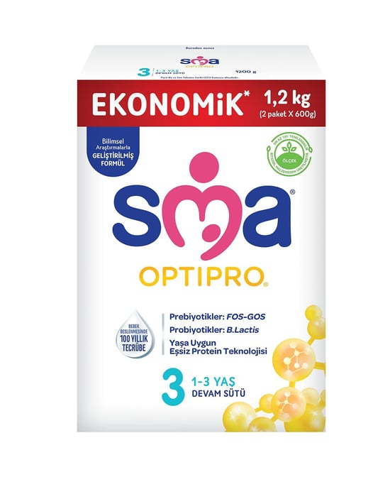 Sma Optipro 3 Bebek Sütü 1200 Gr