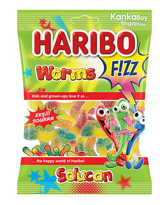 Haribo Yumuşak Şekerleme 70 Gr Ekşi Solucan
