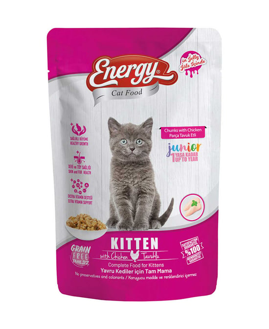 Energy Yaş Kedi Maması 85 Gr Tavuklu Yavru