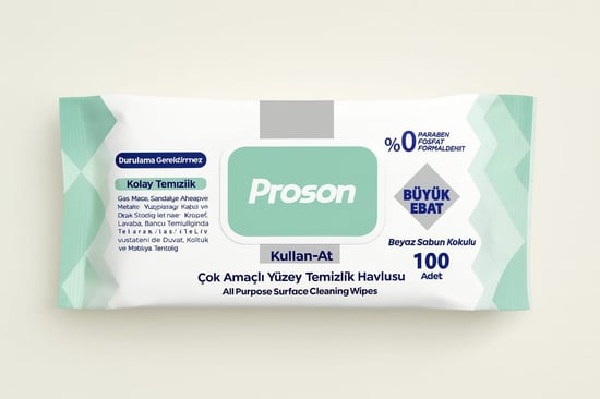 Proson Yüzey Temizlik Havlusu 100'lü