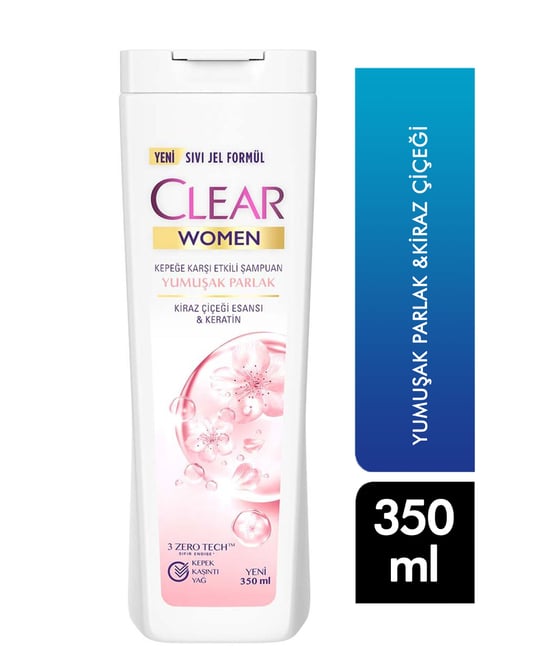 Clear Şampuan 350 Ml Women Yumuşak Parlak