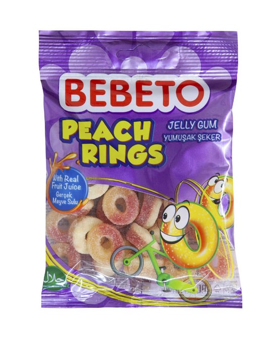 Bebeto Şeftali Halkası Şekerleme 80 Gr