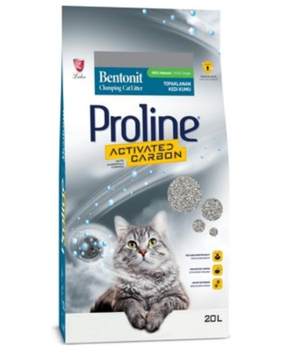 Pro Line Aktif Karbonlu Topaklanan Kedi Kumu 20 Lt