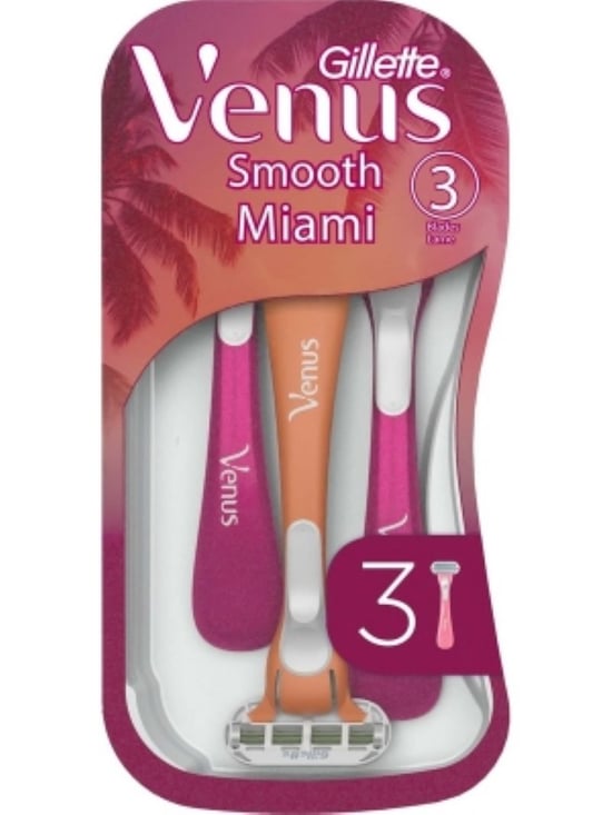 Gillette Venus Smooth Miami Kadın Tıraş Bıçağı 3'lü