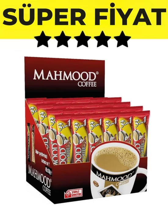 Mahmood 3'ü 1 Arada 18 Gr X 48 Adet Kahve