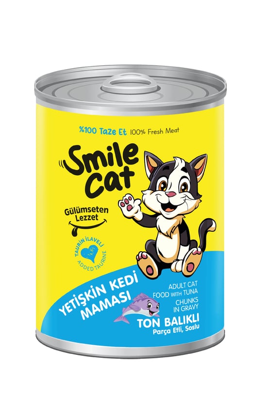 Smile 400 Gr Konserve Kedi Maması Ton Balıklı Sml-031
