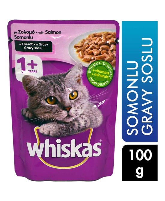 Whiskas Kedi Maması 100 Gr Pouch Somonlu