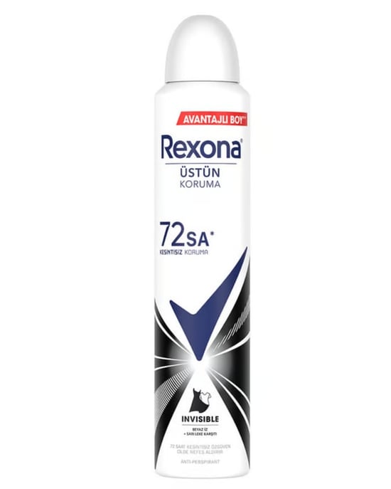 Rexona İnvisible Black & White Kadın Sprey Deodorant 200ml