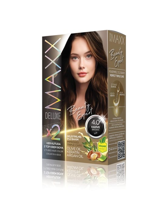 Maxx Deluxe Beauty Expert Set Saç Boyası 4.0 Kahve