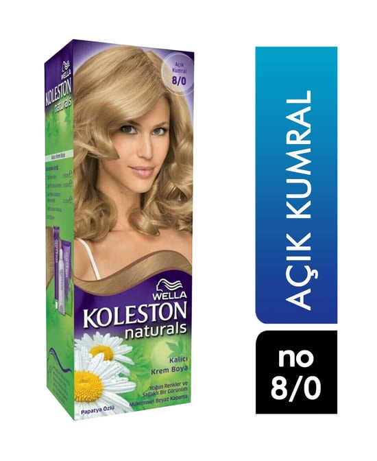Koleston Naturals Saç Boyası No 8/0 Açık Kumral