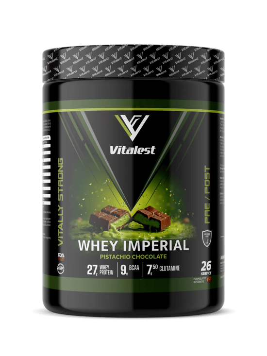 Vitalest Whey İmperial 988g. Fıstıklı Çikolata Aromalı Protein Tozu 26 Servis