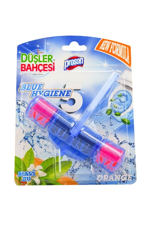 Düşler Bahçesi Wc Blok Mavi Su Tuvalet Koku Giderici Tekli Orange