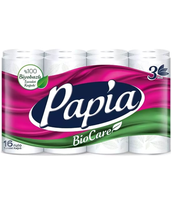 Papia Tuvalet Kağıdı 16 Rulo Bio Care