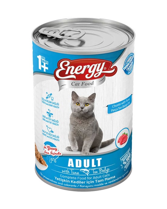 Energy Yaş Kedi Maması 400 Gr Ton Balıklı
