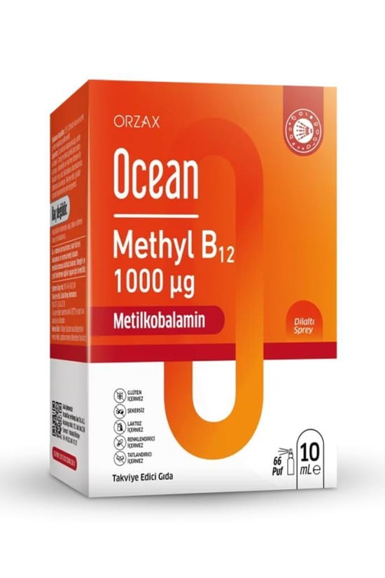 Ocean Methyl B12 1000 Mcg Dilaltı Sprey 10 Ml