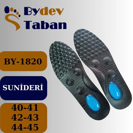 Bydev Jel Destekli Masaj Noktalı Suni Deri Tabanlık