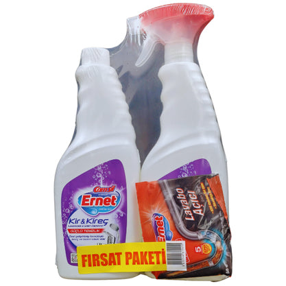 Ernet Kir & Kireç Sökücü 750 Ml 2'li ( Lavabo Açıcı Hediyeli)