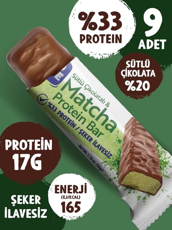 Trio Move %33 Protein Bar Matchalı ve Sütlü 50 Gr