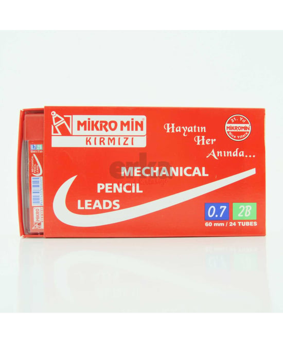 Mikro M-610 Min 2b 60mm 0.7mm Kırmızı Tükenmez Kalem
