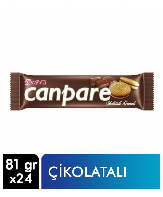 Ülker Canpare Bisküvi 81 Gr Çikolatalı 24'lü Paket