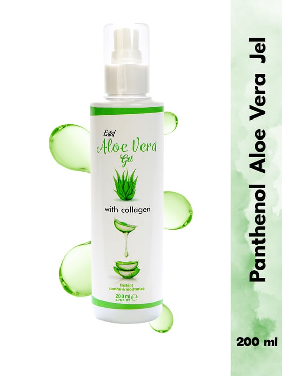 Panthenol Aloe Vera Içerikli Serinletici Nemlendirici Kolajen Destekli Jel 200 ml