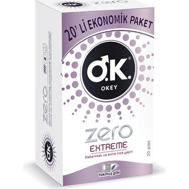 Okey Prezervatif Zero Extreme 20 Adet