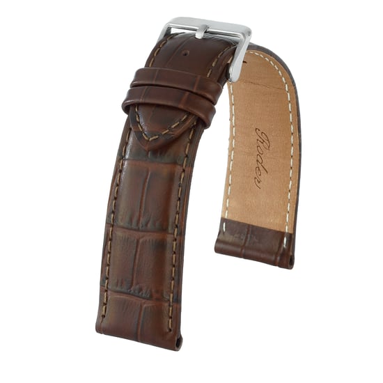 Roder r4102s Hakiki Deri Kayış - Kahverengi - 24X24MM