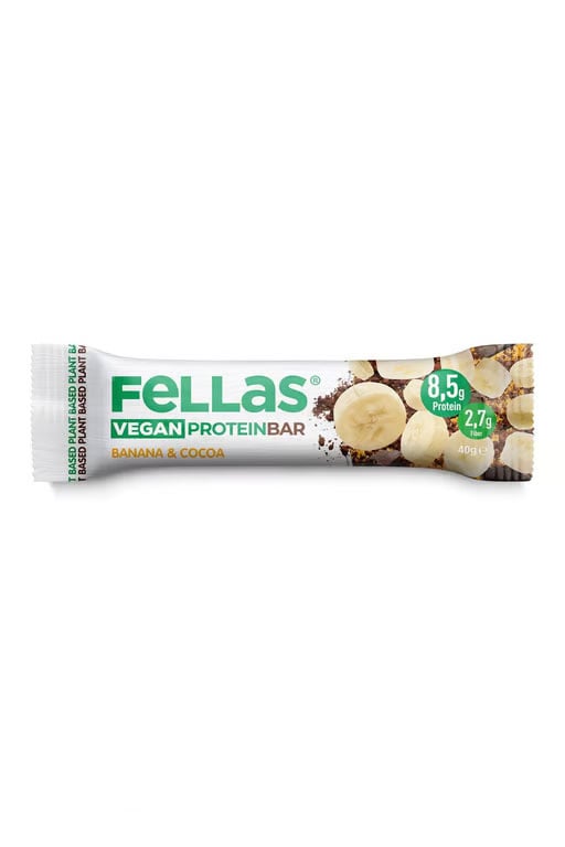 Fellas Vegan Protein Bar - Muzlu ve Kakaolu 40g X 12 Adet
